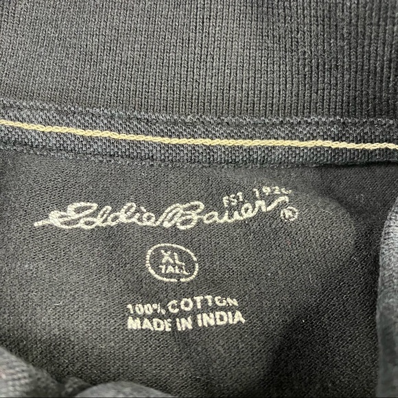 Eddie Bauer Black Polo size Xl Tall - Picture 4 of 6